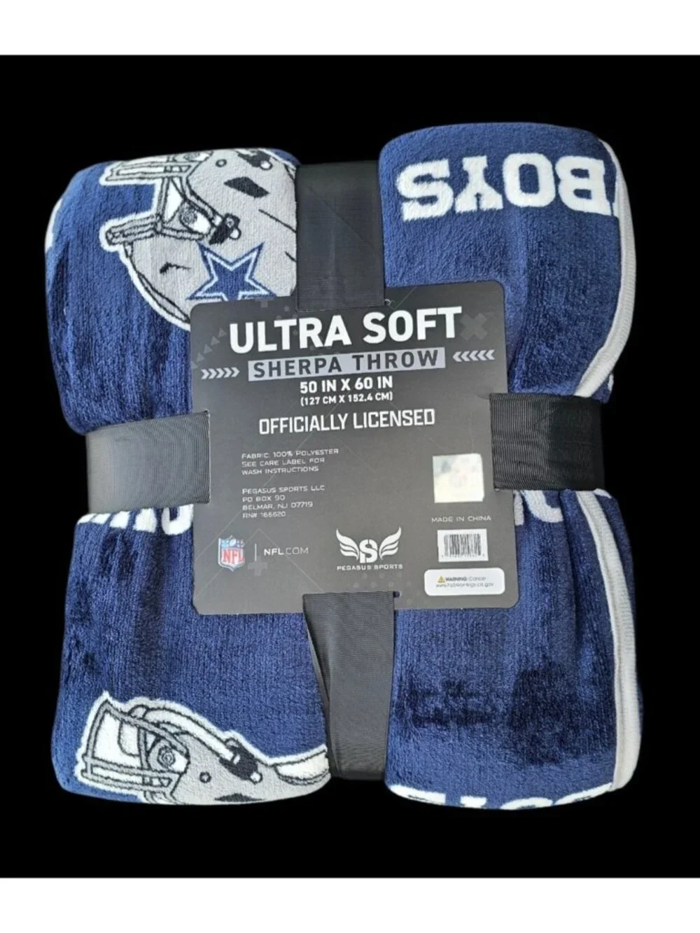 Dallas Cowboys Sherpa Throw Blanket Ultra Supersoft 60